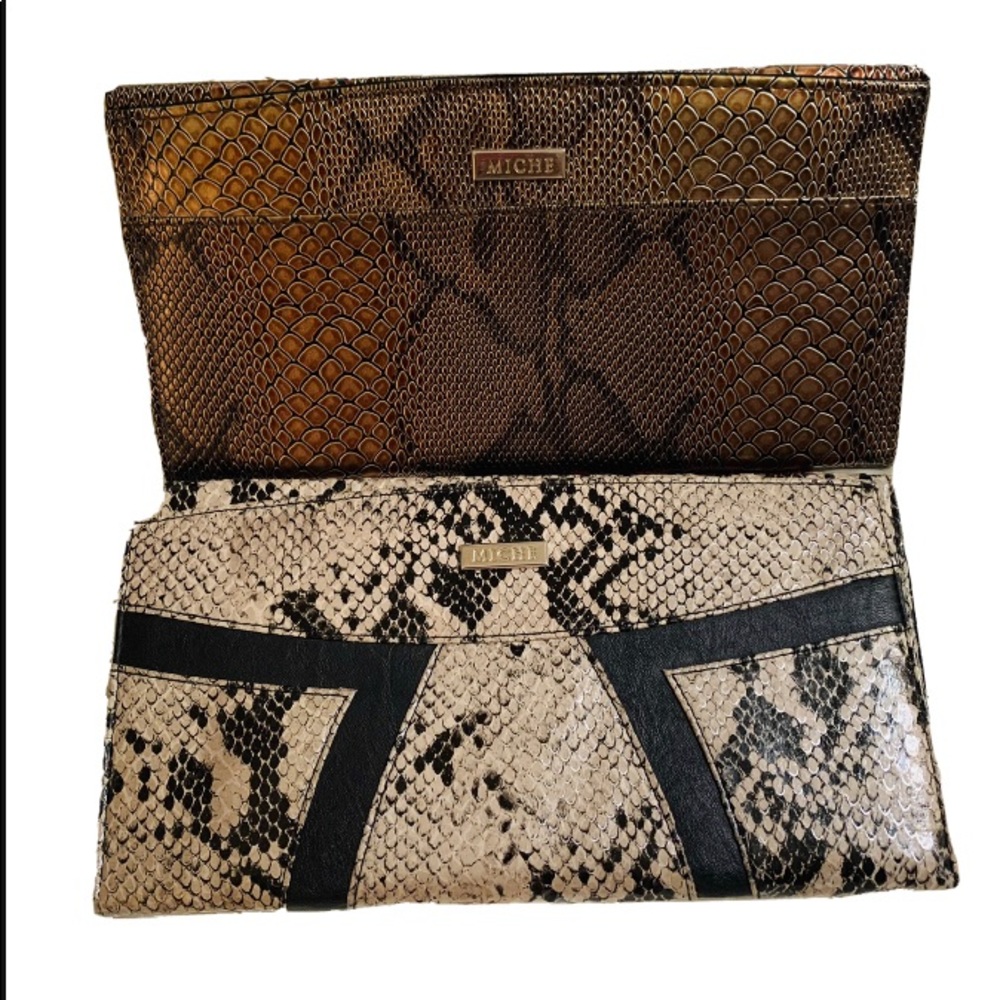 MICHE - 2 Clutch Purses Shell Only-Jeu & Stella